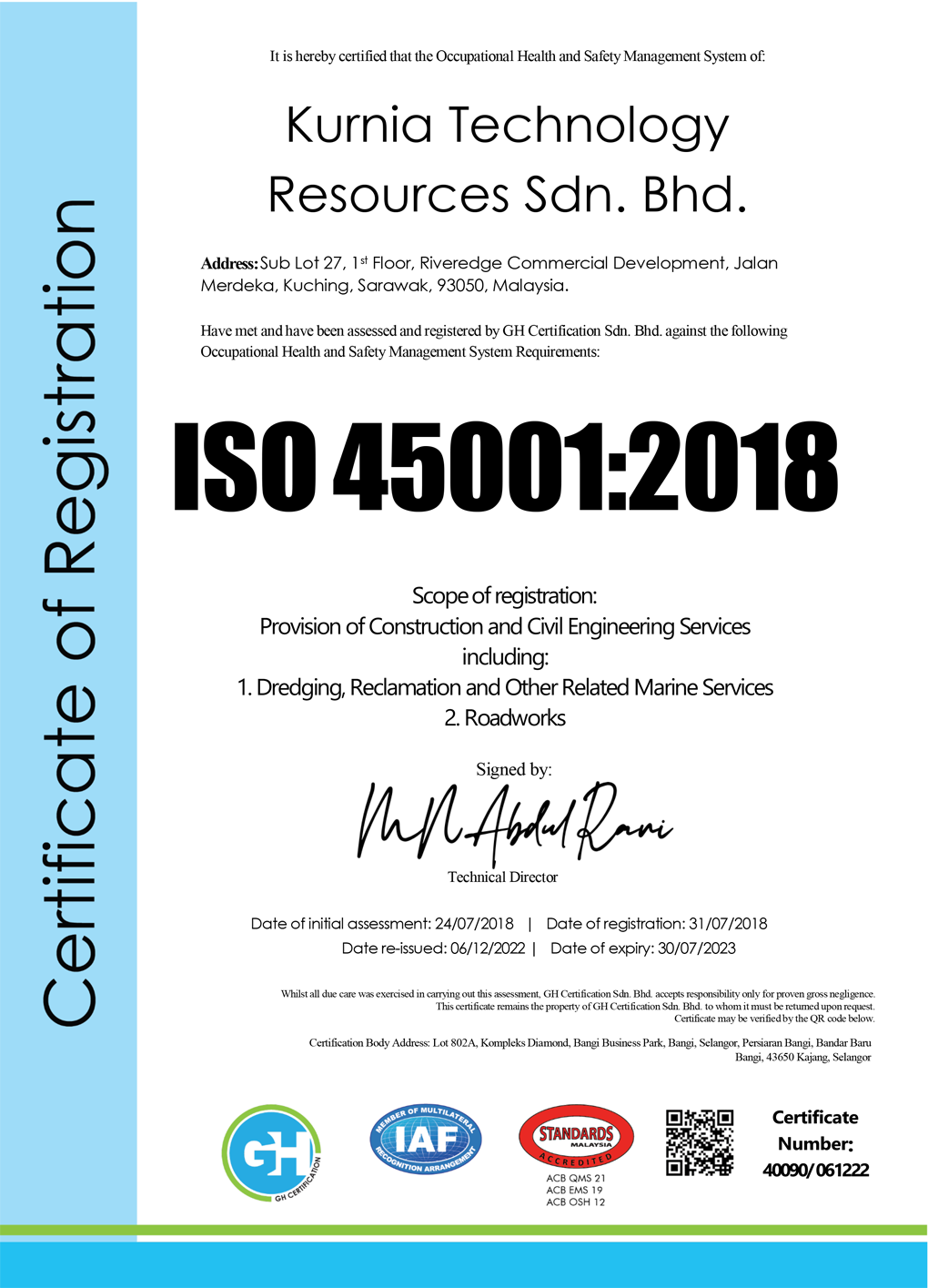 ISO 45001:2018 OH&S